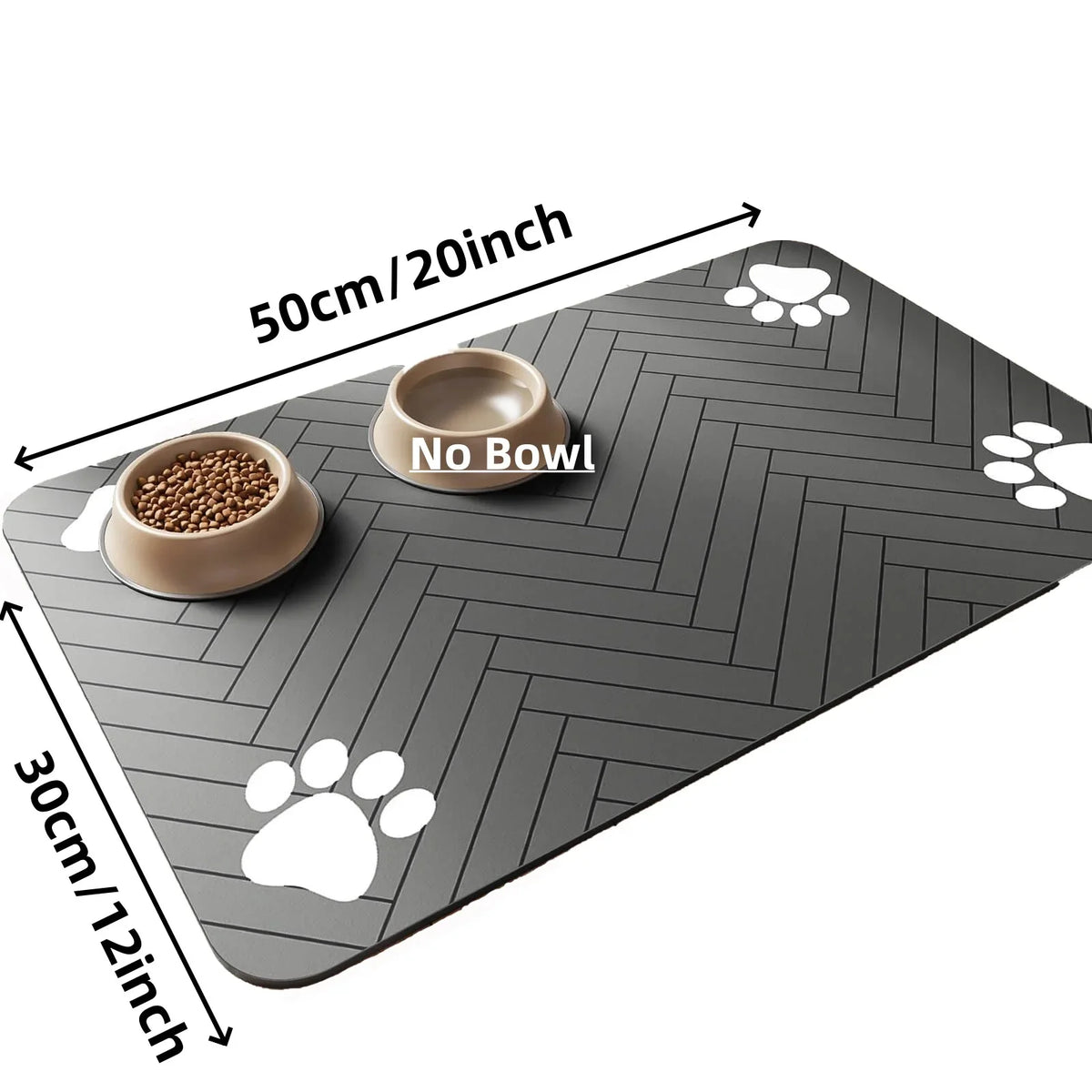 Waterproof Quick-Dry Pet Feeding Mat for Dogs & Cats