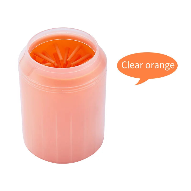 Portable Dog Paw Cleaner Cup with Soft Silicone Brush