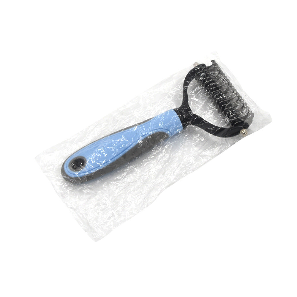 Professional Pet Deshedding & Dematting Brush for Dogs & Cats