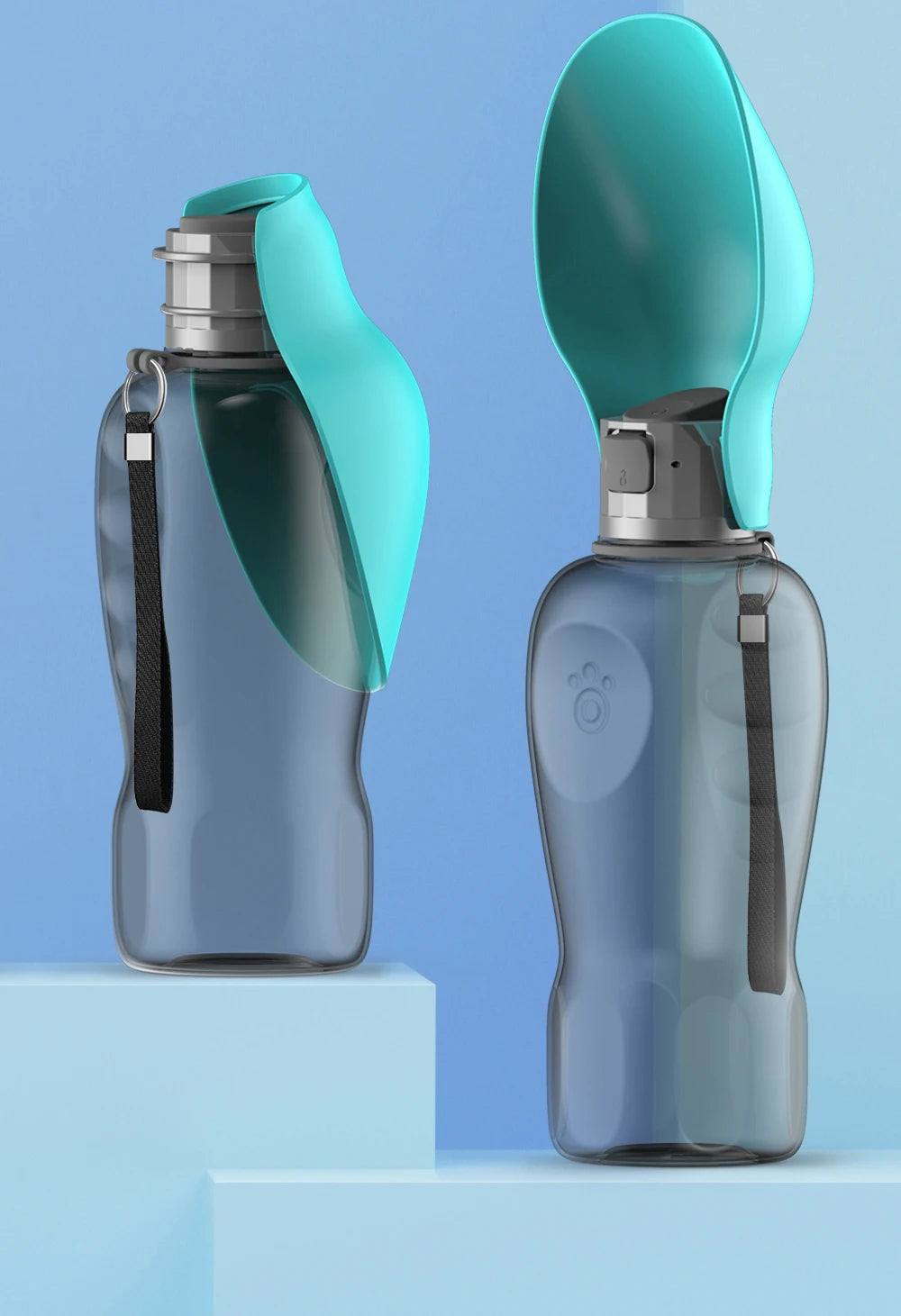 Portable 800ML Dog Water Bottle for Travel & Walks