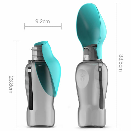 Portable 800ML Dog Water Bottle for Travel & Walks