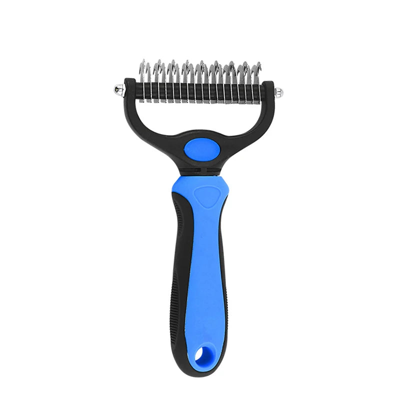 Professional Pet Deshedding & Dematting Brush for Dogs & Cats
