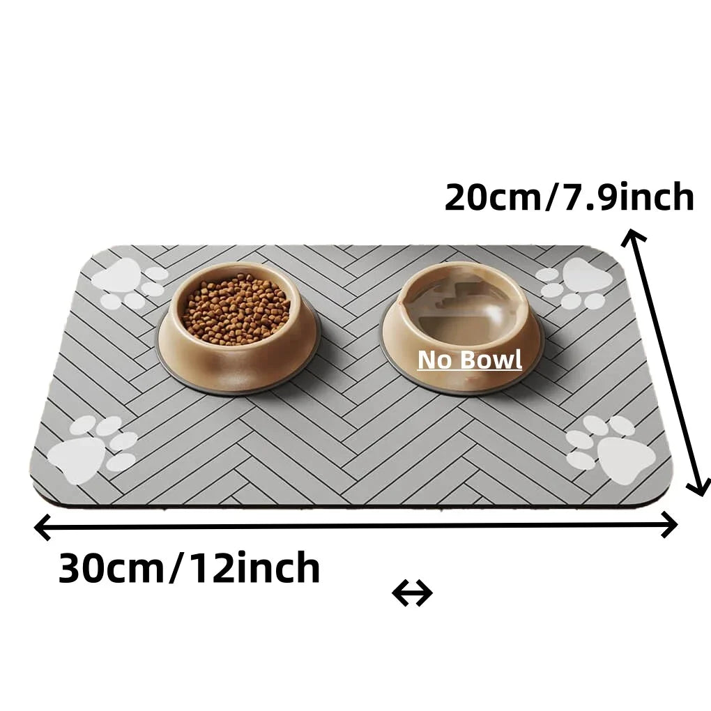 Waterproof Quick-Dry Pet Feeding Mat for Dogs & Cats
