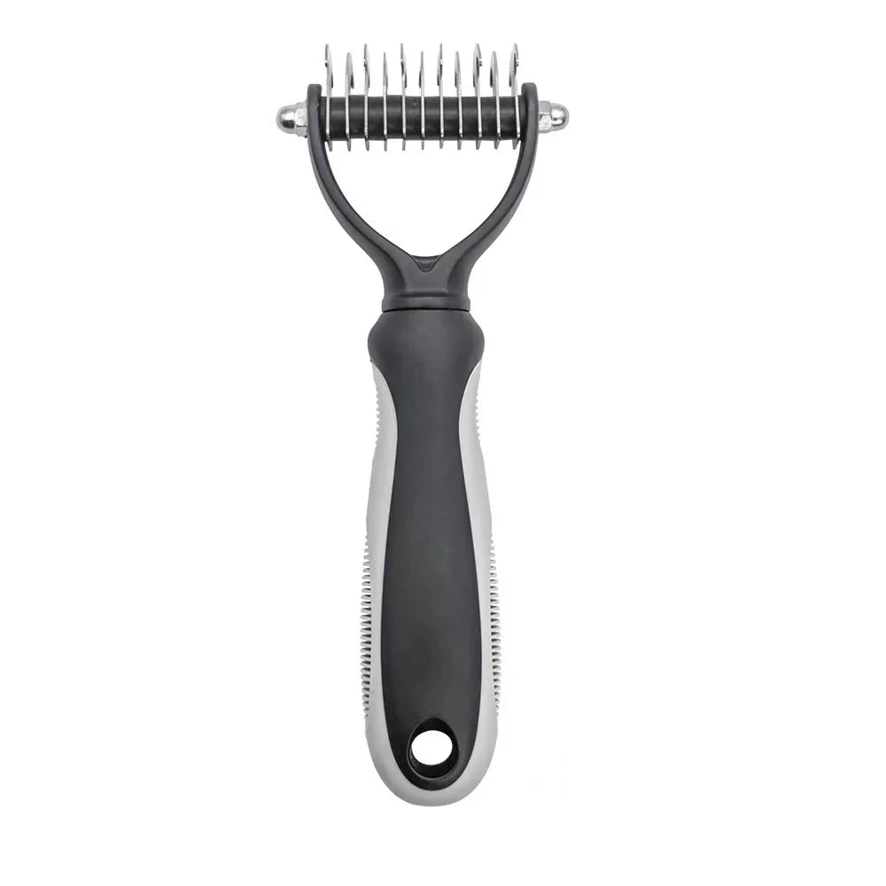 Professional Pet Deshedding & Dematting Brush for Dogs & Cats