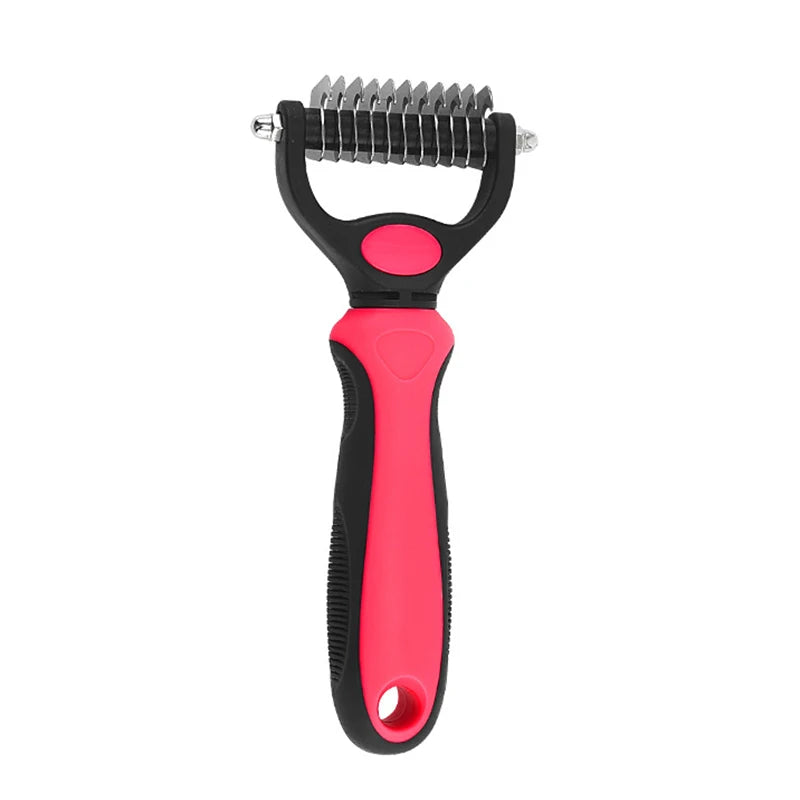 Professional Pet Deshedding & Dematting Brush for Dogs & Cats