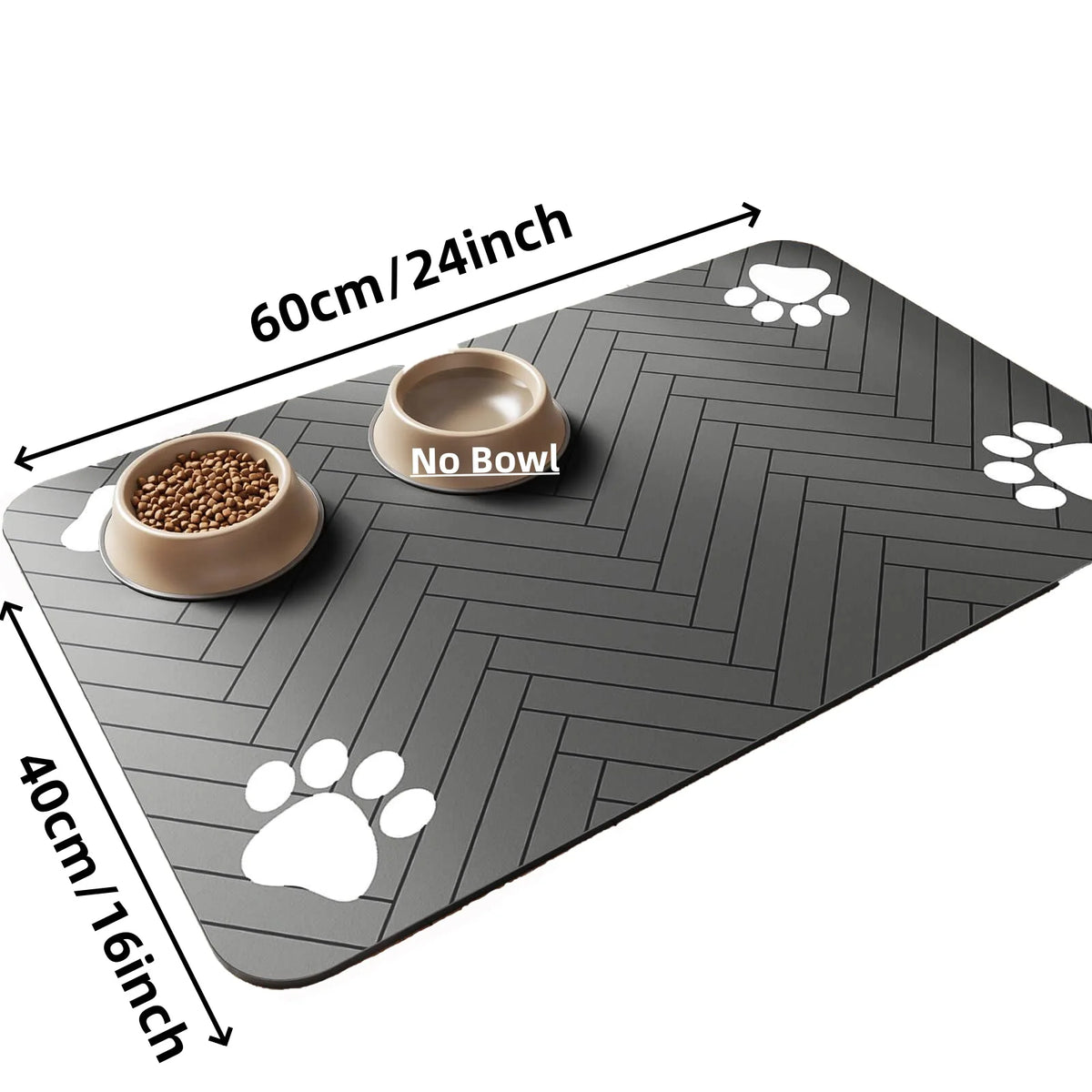 Waterproof Quick-Dry Pet Feeding Mat for Dogs & Cats