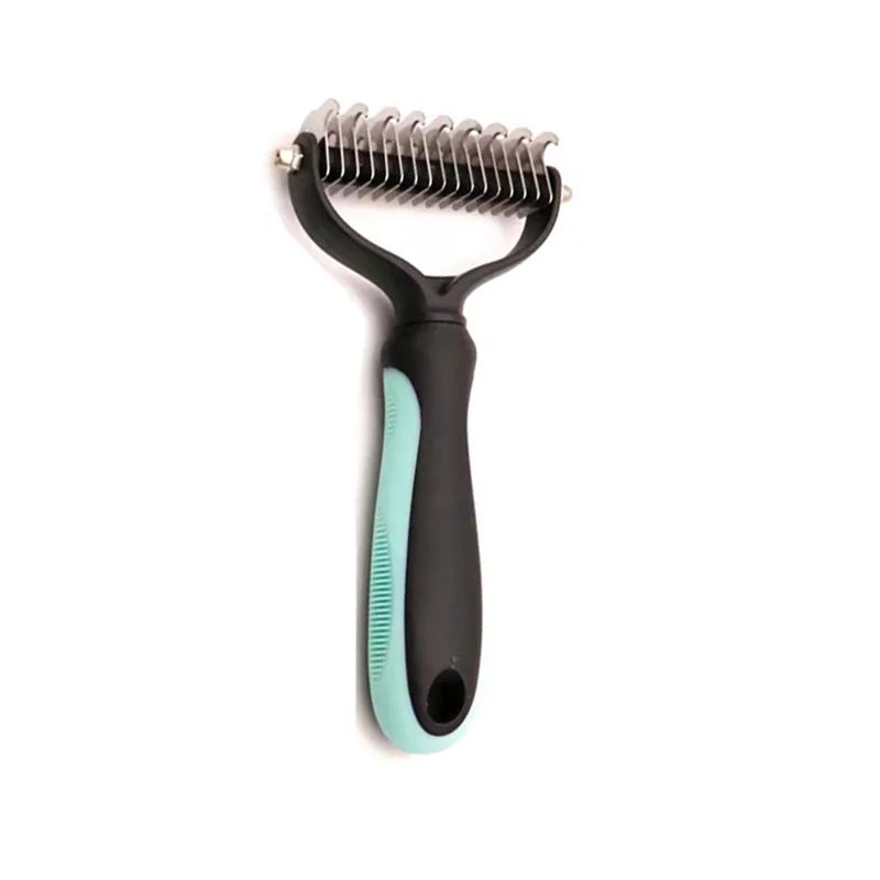 Professional Pet Deshedding & Dematting Brush for Dogs & Cats
