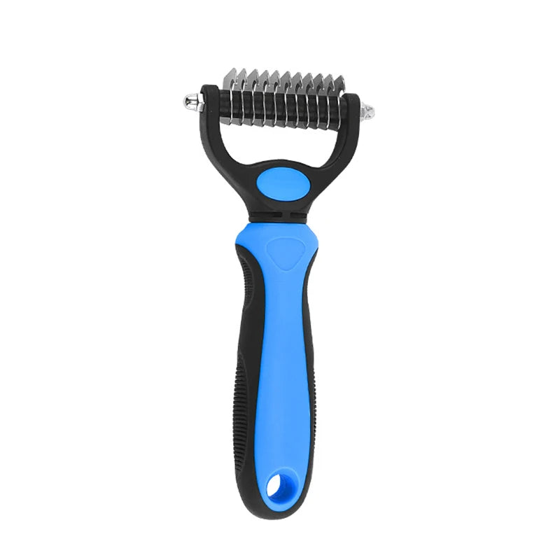 Professional Pet Deshedding & Dematting Brush for Dogs & Cats