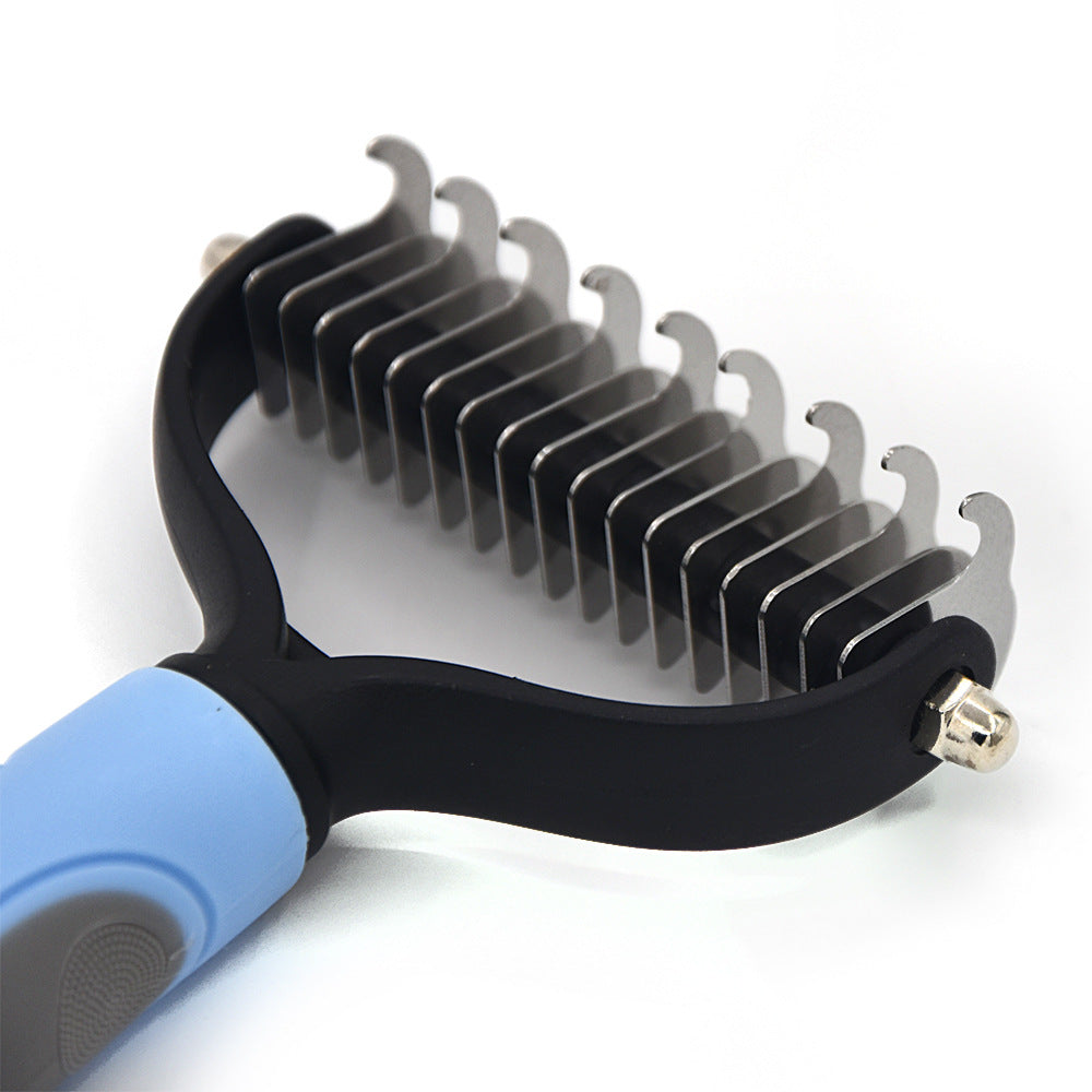 Professional Pet Deshedding & Dematting Brush for Dogs & Cats